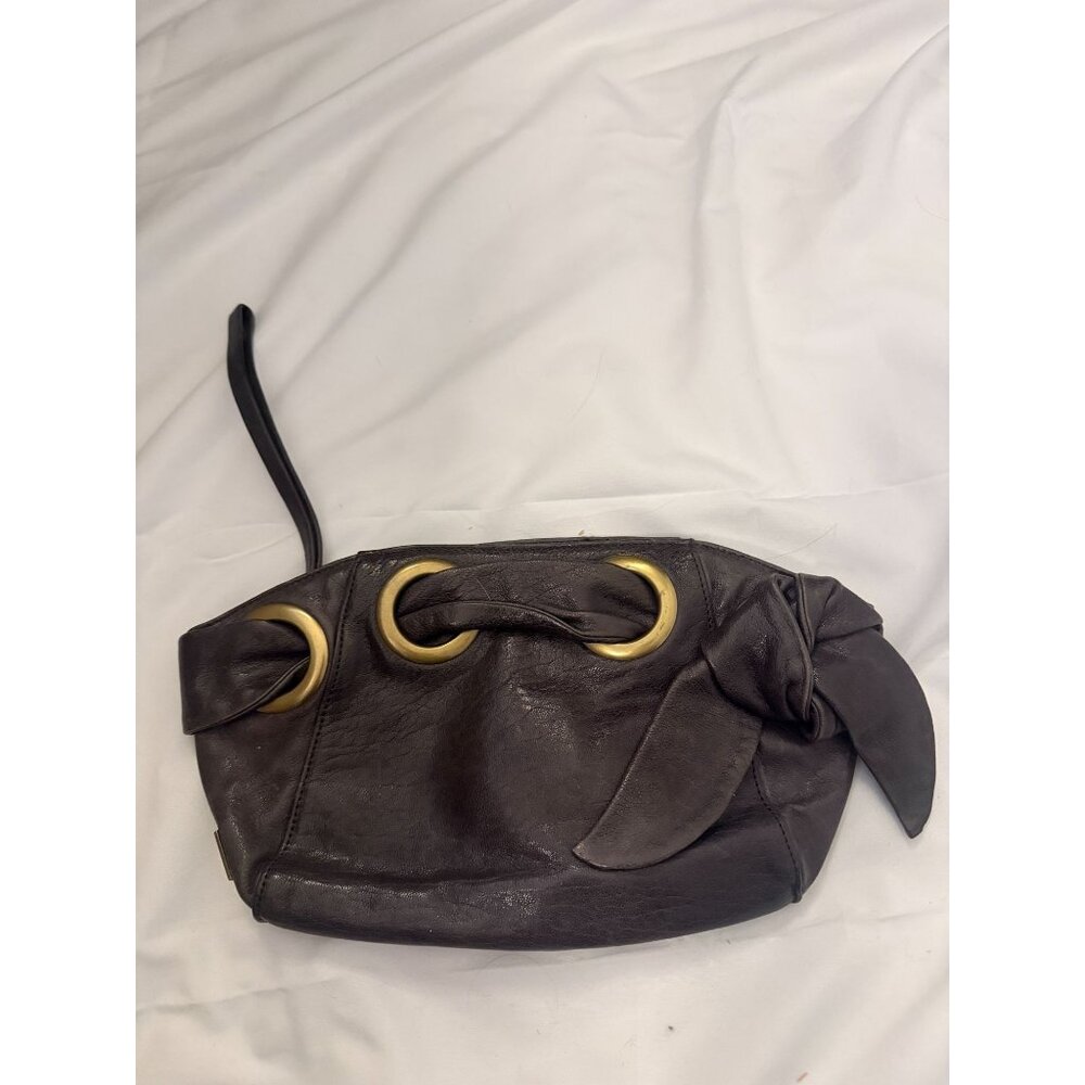 NWT Vintage Y2K Kooba Leather Hobo Bag Clutch Wristlet Purse